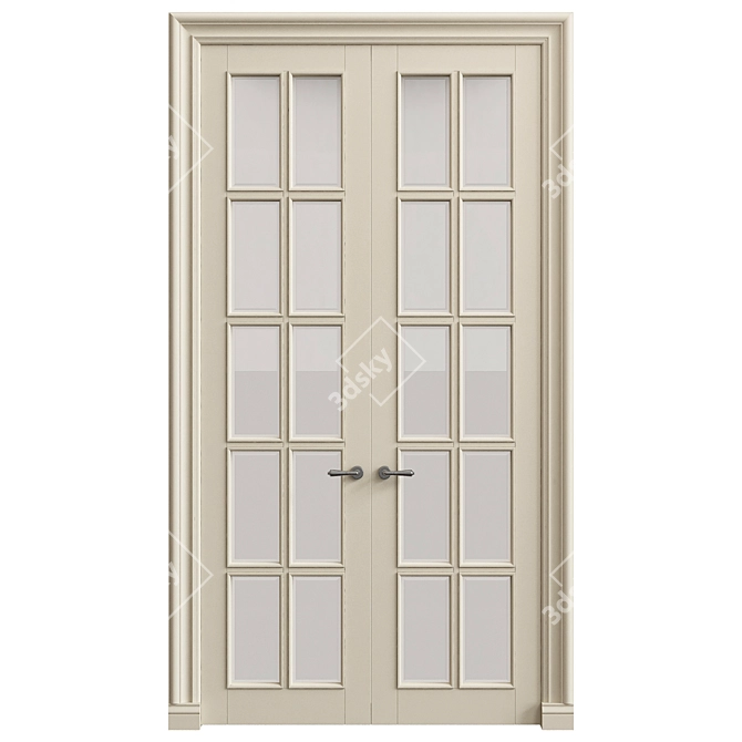 Elegant Classic Interior Doors 3D model image 1