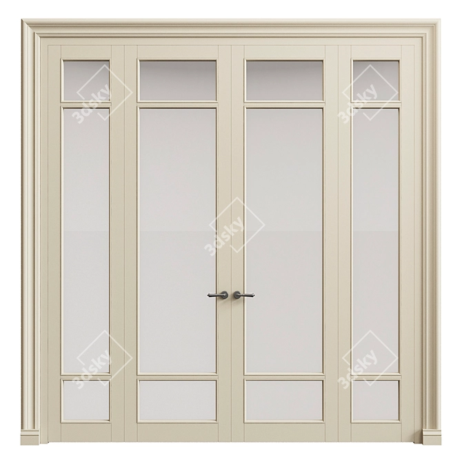 Elegance Within: Classic Interior Door 3D model image 1