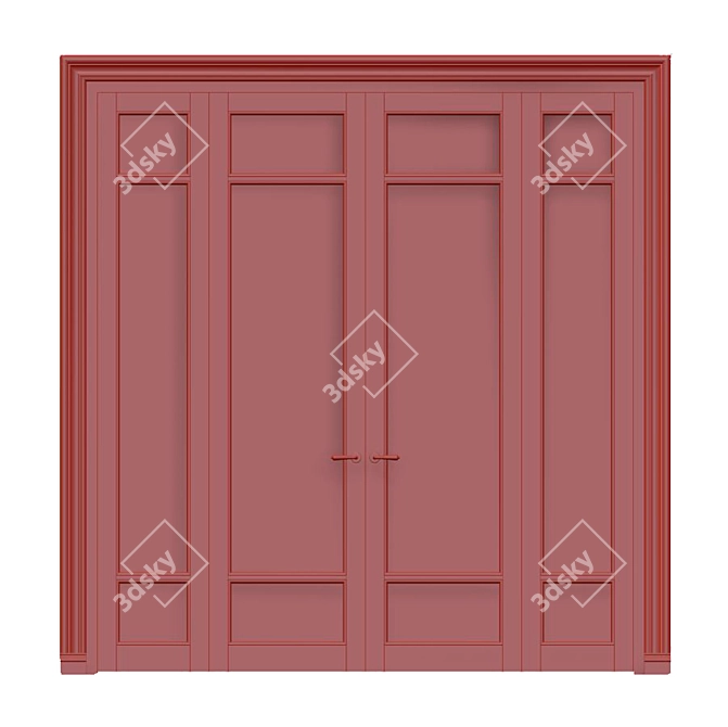 Elegance Within: Classic Interior Door 3D model image 2