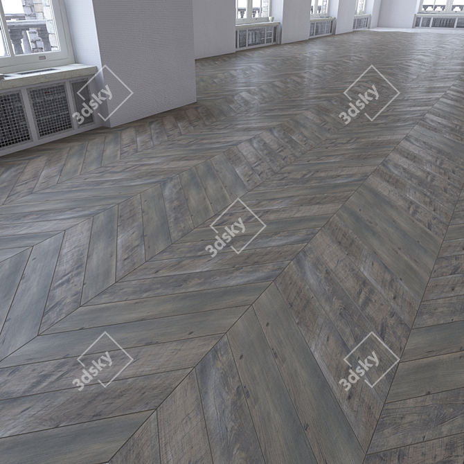 Versatile Laminate Flooring Set 3D model image 3