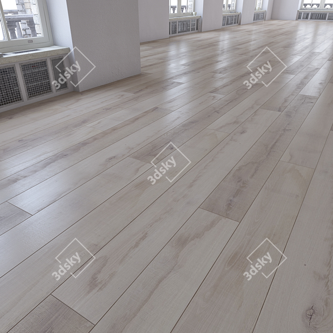 Versatile Laminate Flooring Kit: 4 Layout Options 3D model image 2