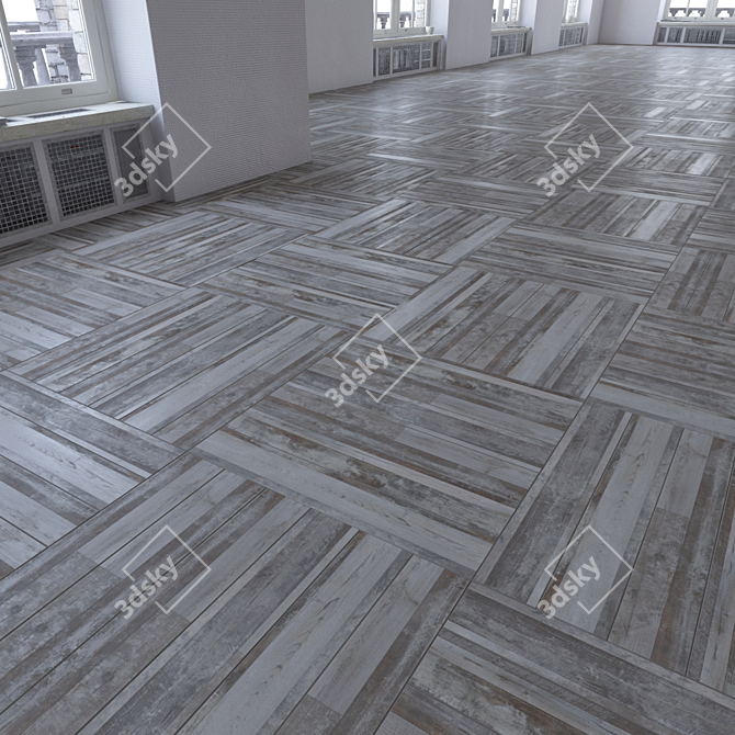 LuxePlank Laminate Flooring 3D model image 2