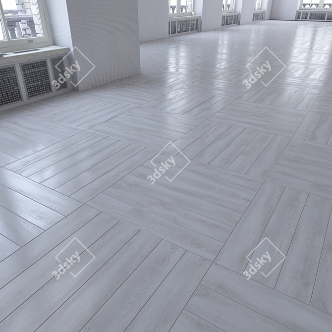 Versatile Wood Flooring Set 3D model image 2