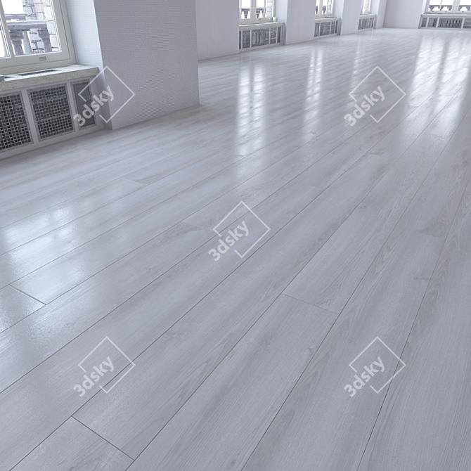 Versatile Wood Flooring Set 3D model image 3