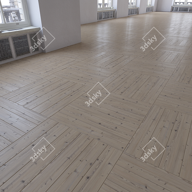 Title: Versatile Laminate Floor Set 3D model image 2