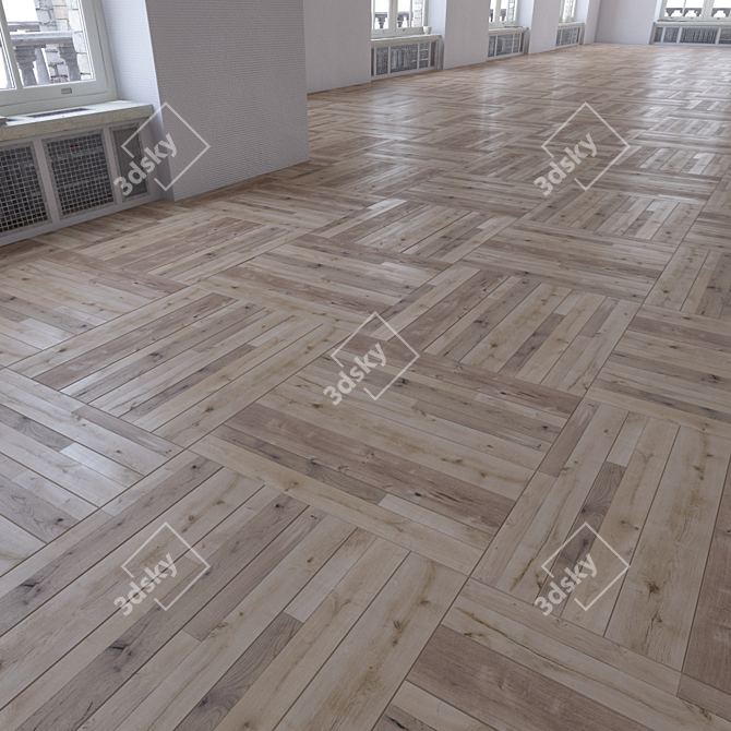 Versatile Laminate Flooring Set 3D model image 2