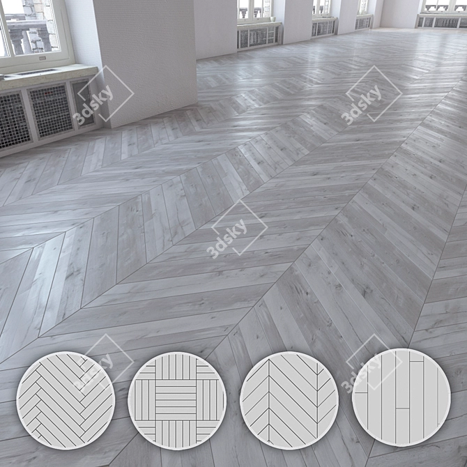 Title: Versatile Wood Floor Textures 3D model image 1