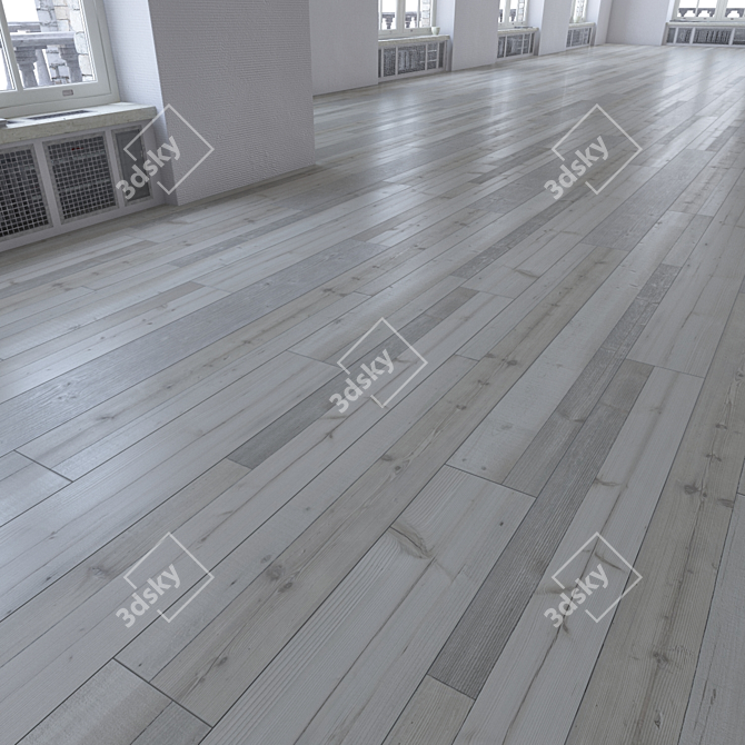 Versatile Laminate Flooring Texture Set 3D model image 3