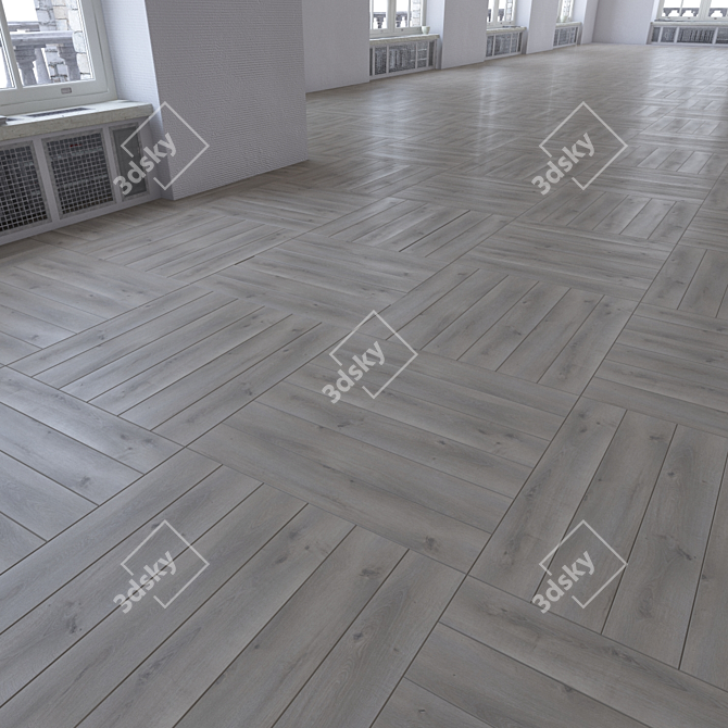 Title: Versatile Laminate Flooring Kit 3D model image 2