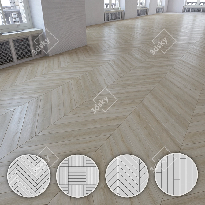 Versatile Laminate Flooring Kit 3D model image 1