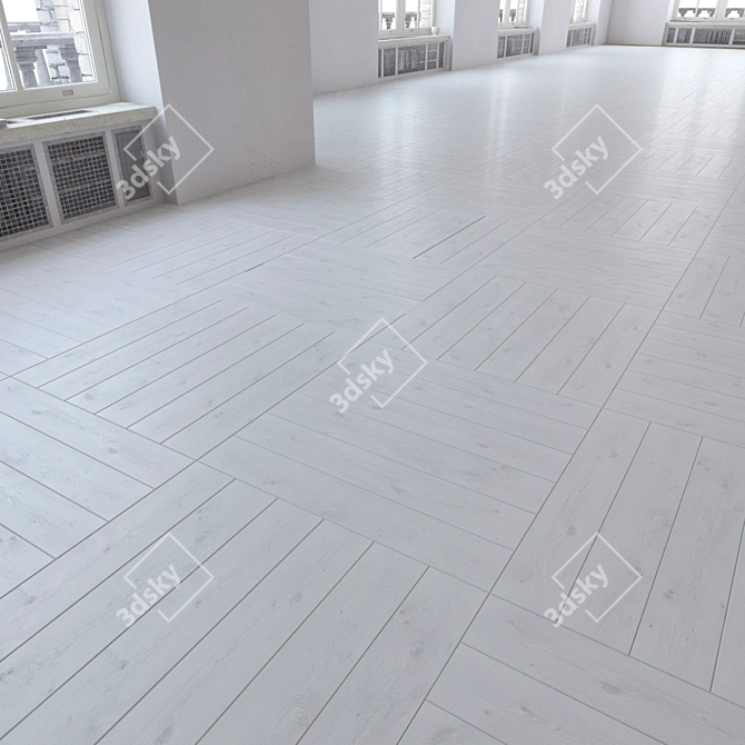 Versatile Laminate Flooring Set 3D model image 2