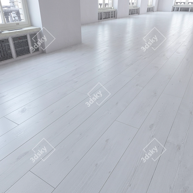 Versatile Laminate Flooring Set 3D model image 3