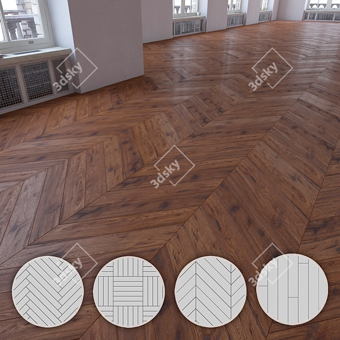 Versatile Laminate Flooring Kit 3D model image 3