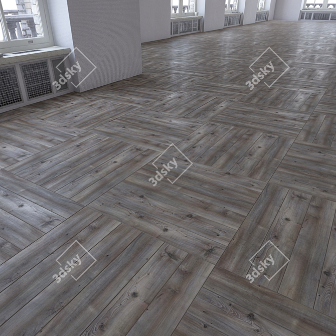 Versatile Laminate Flooring Set 3D model image 2