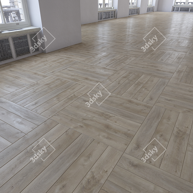 Versatile Laminate Flooring Set 3D model image 2