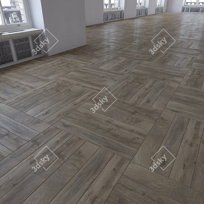 Versatile Wood Floor Texture Set 3D model image 2