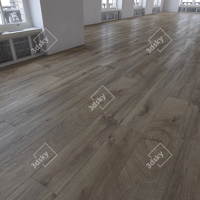 Versatile Wood Floor Texture Set 3D model image 3