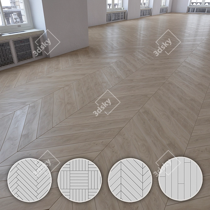 Versatile Laminate Flooring Kit 3D model image 1