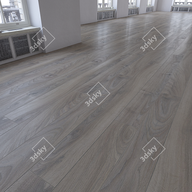 Versatile Wood Plank Flooring 3D model image 3