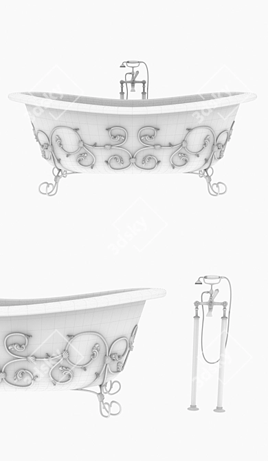 3D Bathroom Model - High Quality Design 3D model image 3