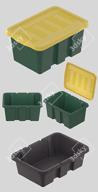 Versatile Storage Solution Set 3D model image 3