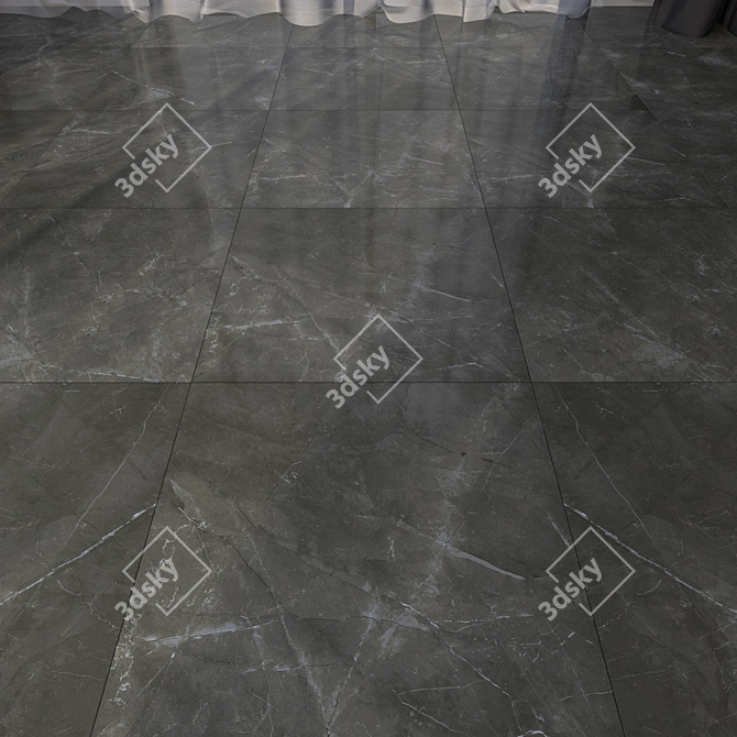 Elegant Marble Floor Tiles 3D model image 1