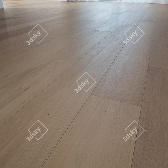 Siberian Oak Wooden Floor 3D model image 1