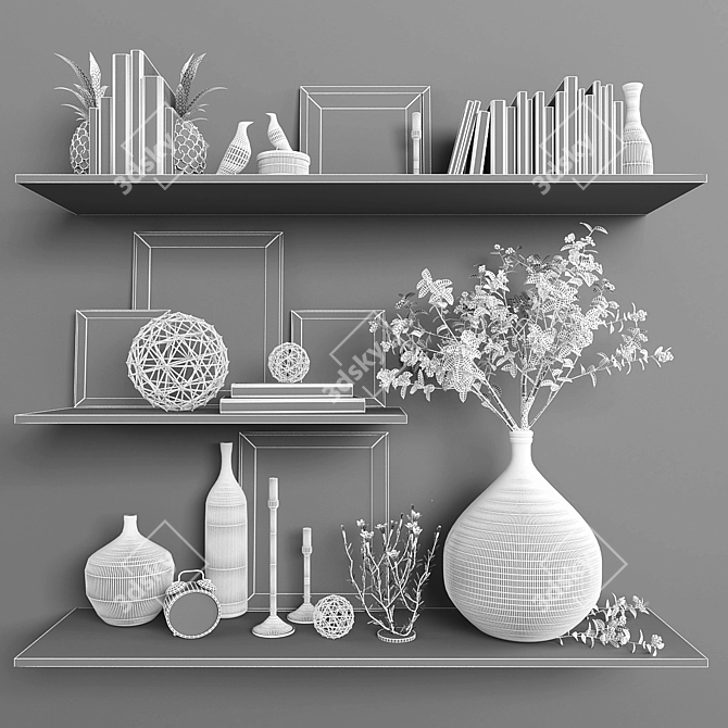 Elegant Decor Set 29 3D model image 3