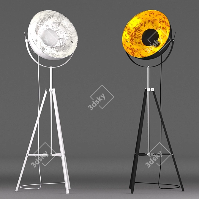 Elegant Zuma Line Floor Lamp 3D model image 1