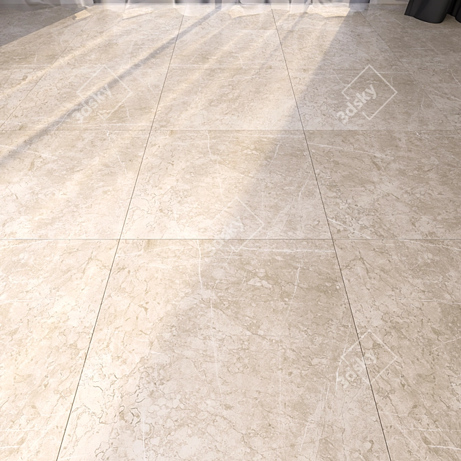 Luxury Marble Floor Tiles 3D model image 1