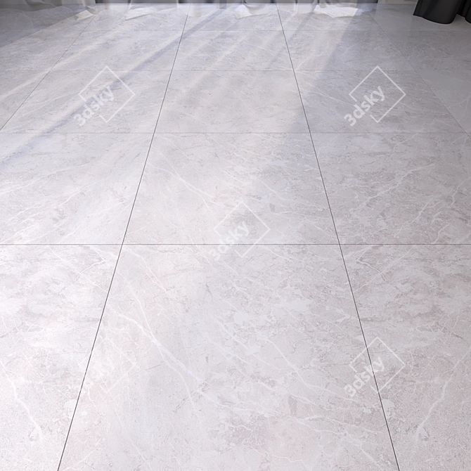 Luxury Marble Floor Tiles 3D model image 1