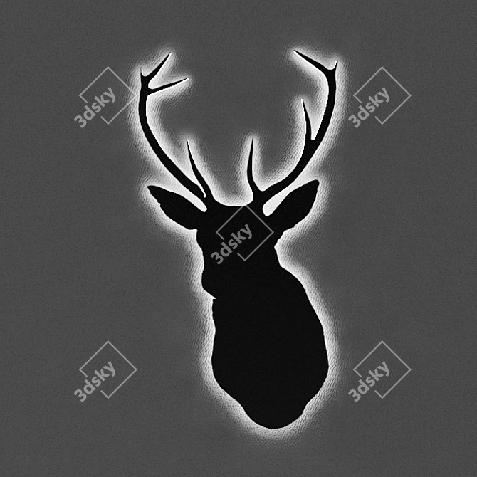 Deer: 3/4 Aspect Ratio Screen 3D model image 1