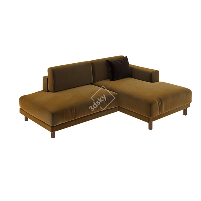 Customizable Tyme Modular Sofa 3D model image 3