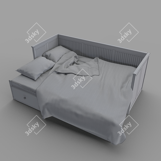 Stylish Hemnes Bed: Your Dream Bedroom 3D model image 2