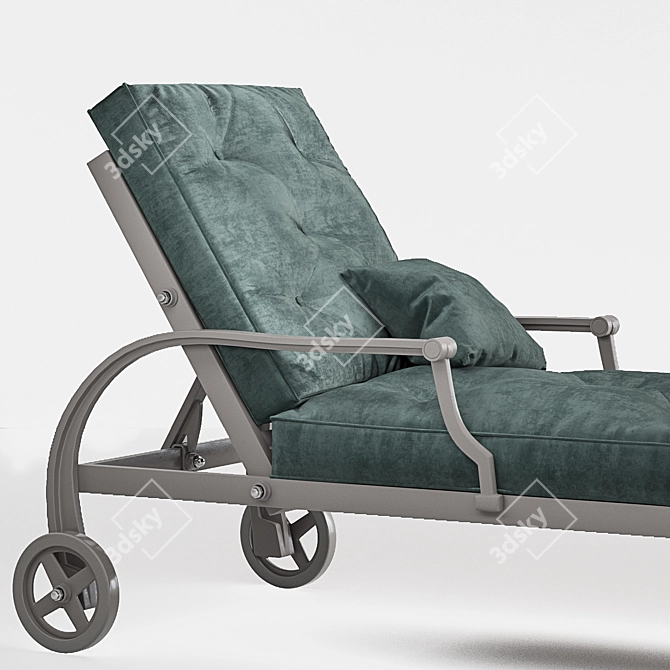 Oxley's Green Artemis Lounger 3D model image 2