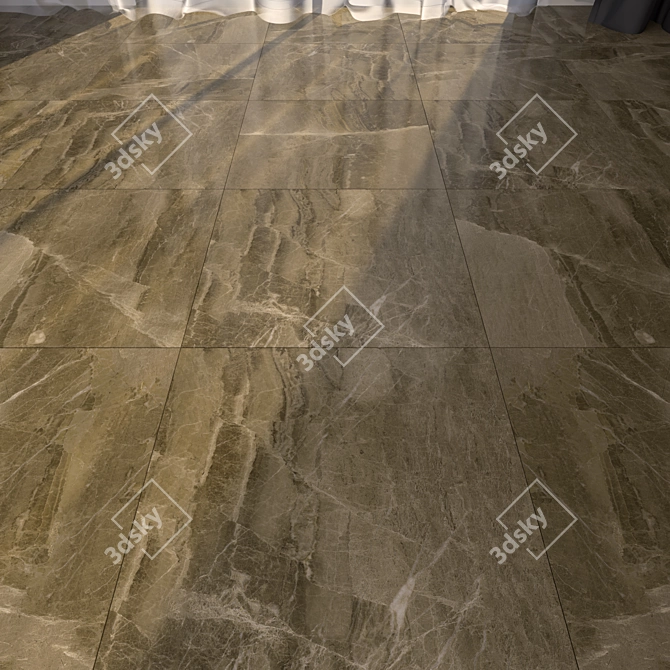 Luxury Marble Floor Tiles 3D model image 1