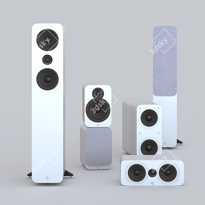 Q-Acoustics 3000: Immersive Surround Sound 3D model image 3