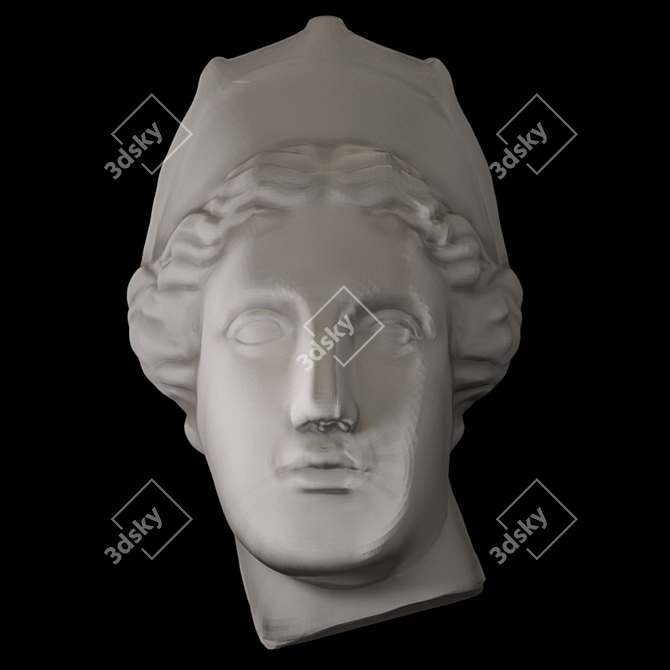 Elegant Venus Capua Wall Sculpture 3D model image 1