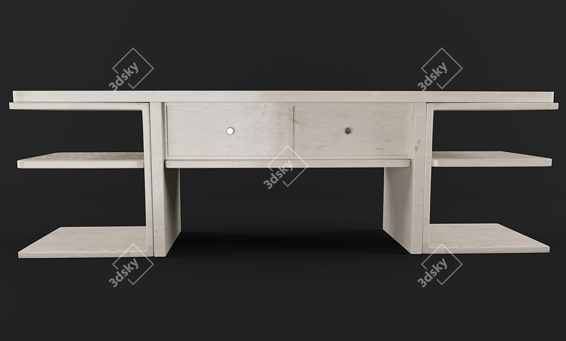 SleekTV Stand: Modern & Functional 3D model image 2