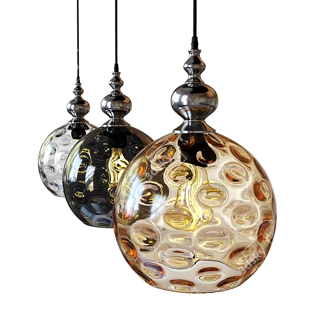 Vintage-inspired Pendant Lamp 3D model image 1