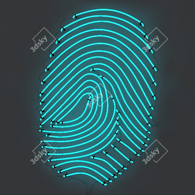 GlowPrint: Illuminated Fingerprint Fun 3D model image 1