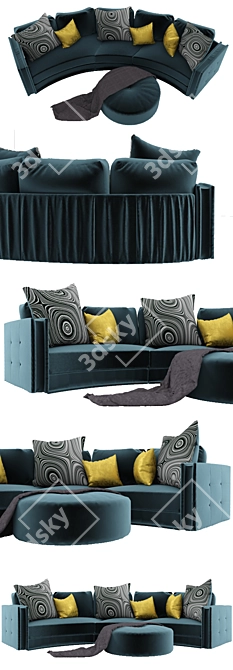 ElevateComfort Sofa: Premium Quality and Stylish Design 3D model image 2