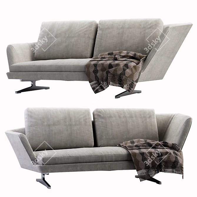 Modern Zeus V2 Sofa 3D model image 1