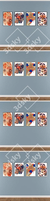 Multi-frame Wall Art Set 3D model image 3