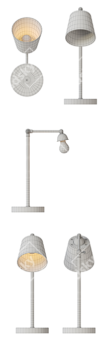 MW-Light Town Desk Lamp 3D model image 3