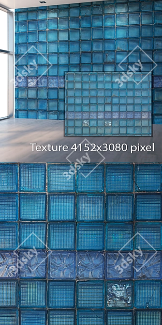 Seamless Glass Texture Bundle 3D model image 2