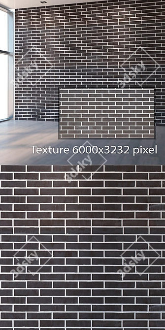 Seamless 4K Brick Texture 3D model image 2