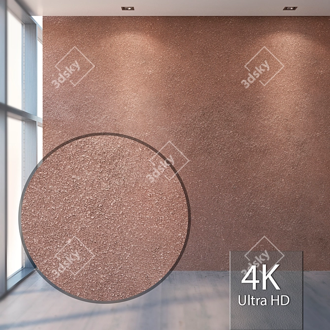 Title: Seamless 4K Plaster Texture 3D model image 1