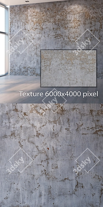 Seamless 4K Plaster Texture: High Resolution and Detail 3D model image 2