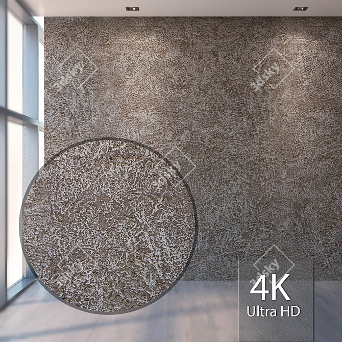 Title: Seamless 4K Plaster Texture 3D model image 1